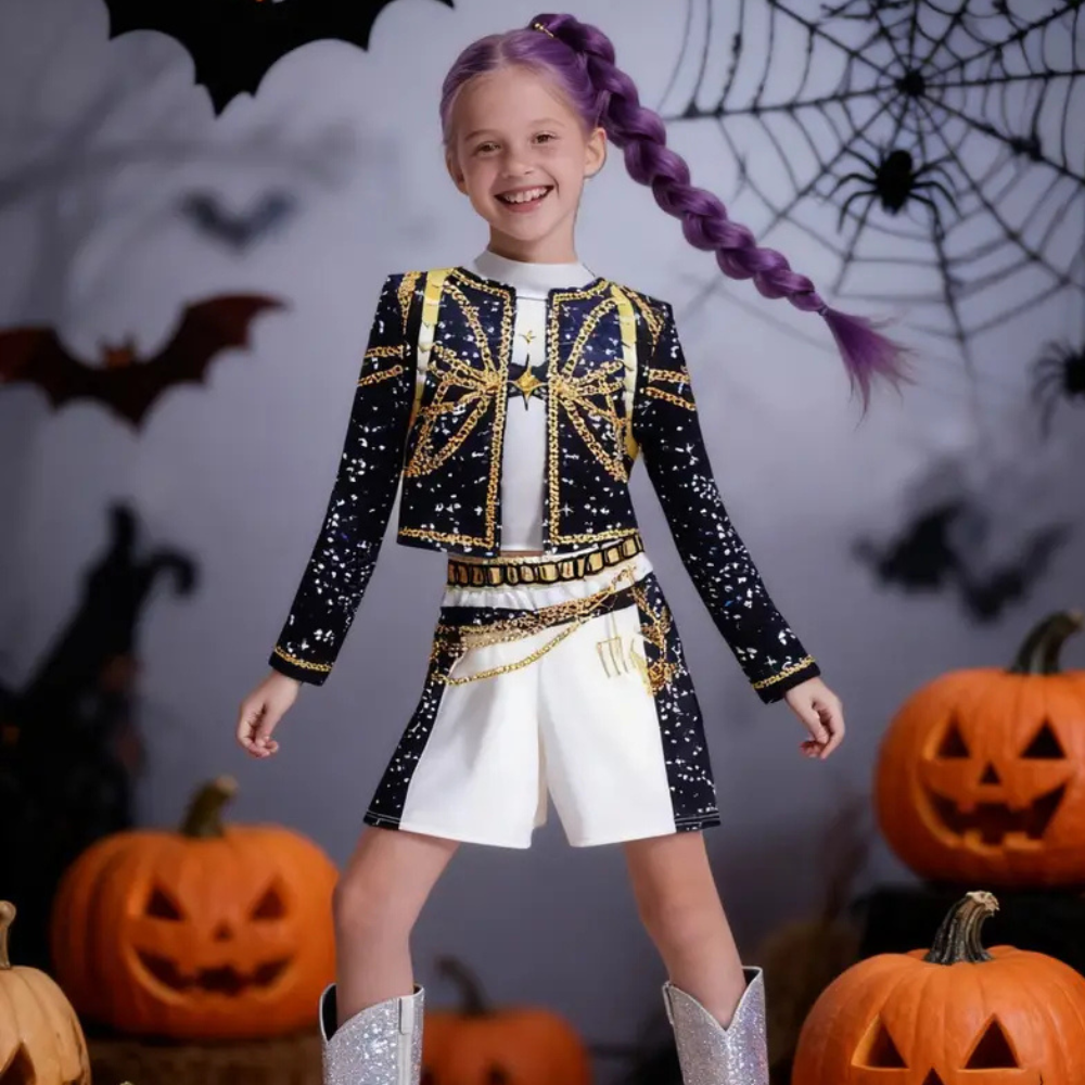 Kids Kpop Hunter Halloween Costume Outfit