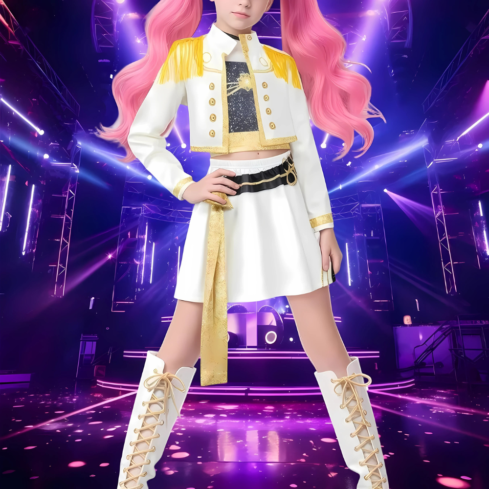 Kpop Hunter Halloween Costume Kids Outfit Set