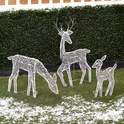 Figurine de renne lumineuse pour décorations de Noël