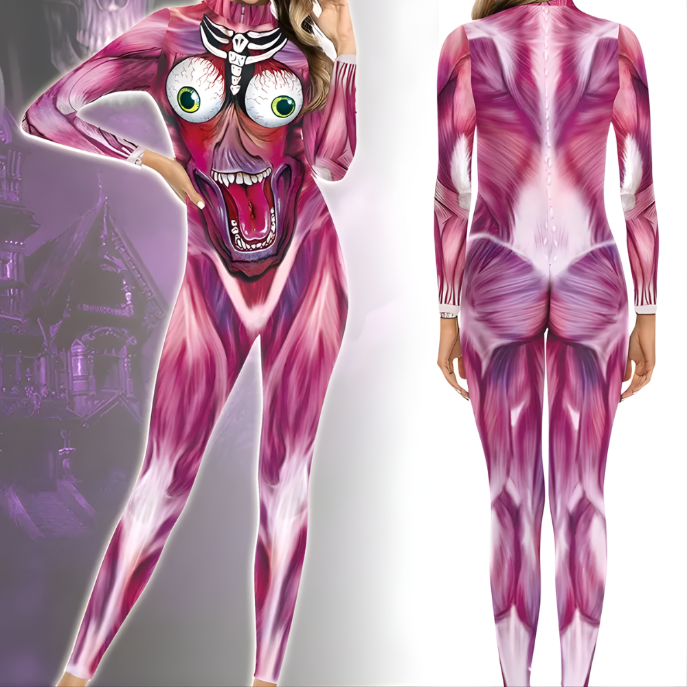 Combinaison de costume de monstre effrayant pour Halloween | Tenue de cosplay