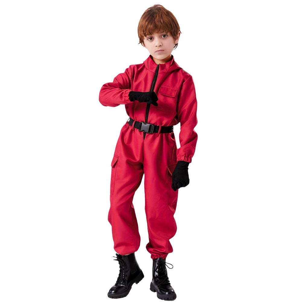 Kids Halloween Soldier Jumpsuit Costume Set