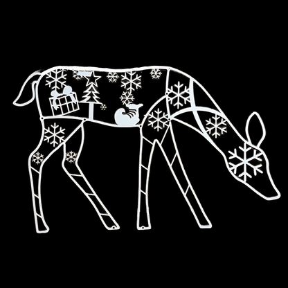 Décorations de Noël Traîneau de Renne Affichage Lumineux