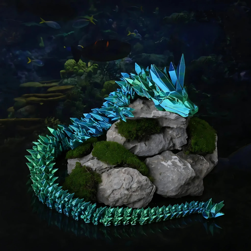 Dragon Egg Crystal Figurine 3D Printed Toy