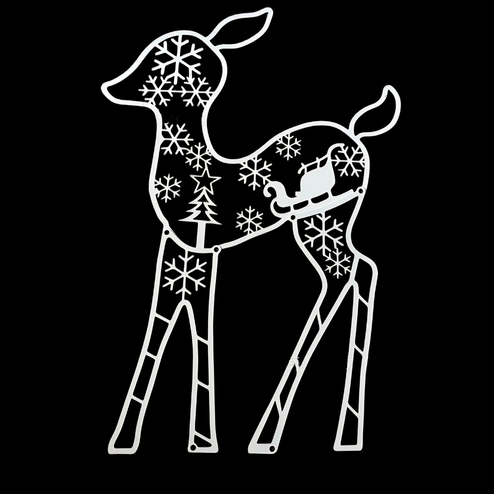 Christmas Decorations Reindeer Sleigh Light Display