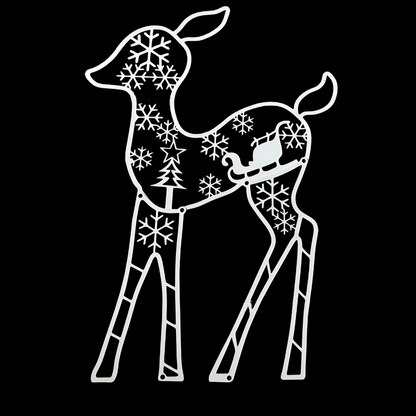Décorations de Noël Traîneau de Renne Affichage Lumineux