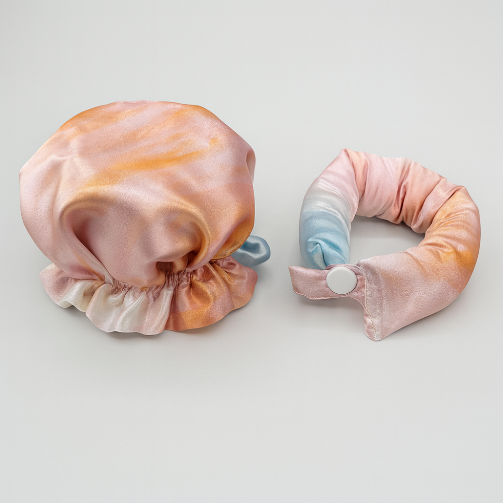 Zestaw satynowych lokówek bez użycia ciepła