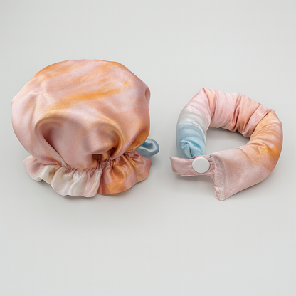 Zestaw satynowych lokówek bez użycia ciepła