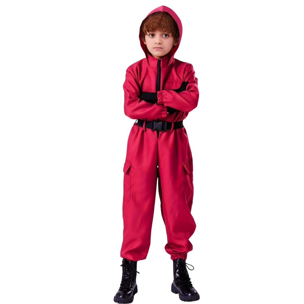 Kids Halloween Soldier Jumpsuit Costume Set