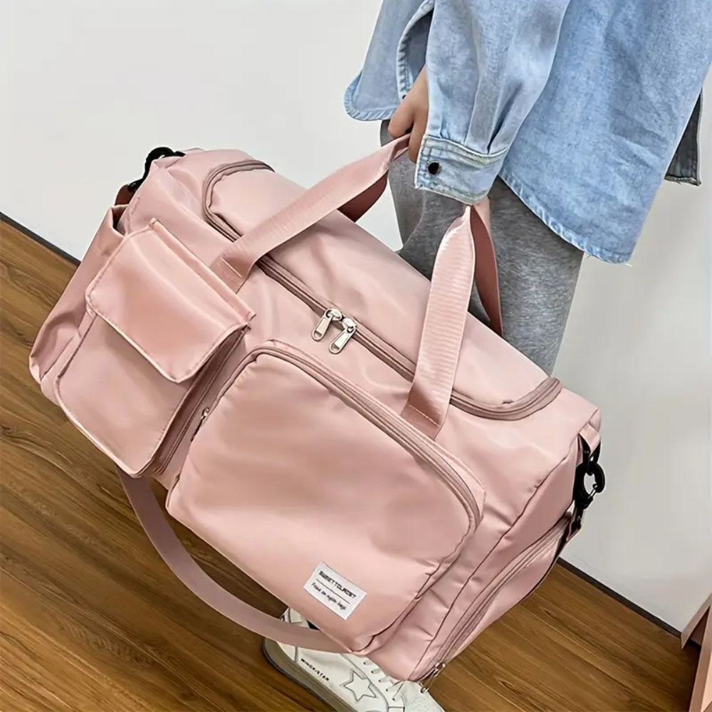 Unisex Large Travel Duffel Bag | Lightweight Multi Pocket