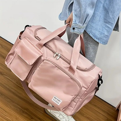 Unisex Large Travel Duffel Bag | Lightweight Multi Pocket