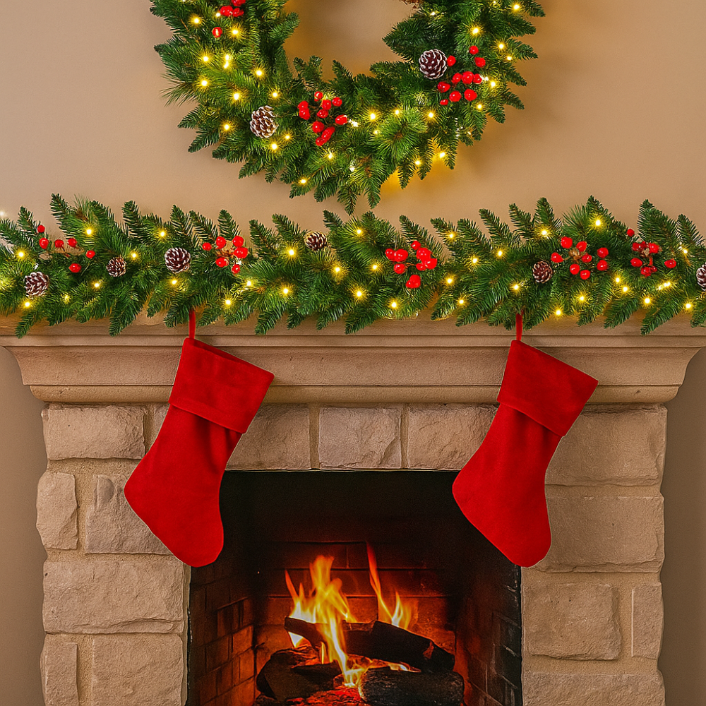 Christmas Decorations Pre Lit Garland Lights