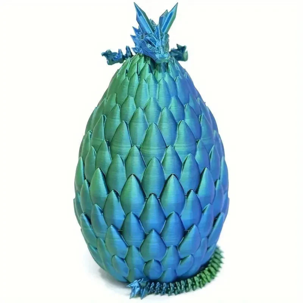 Dragon Egg Crystal Figurine 3D Printed Toy