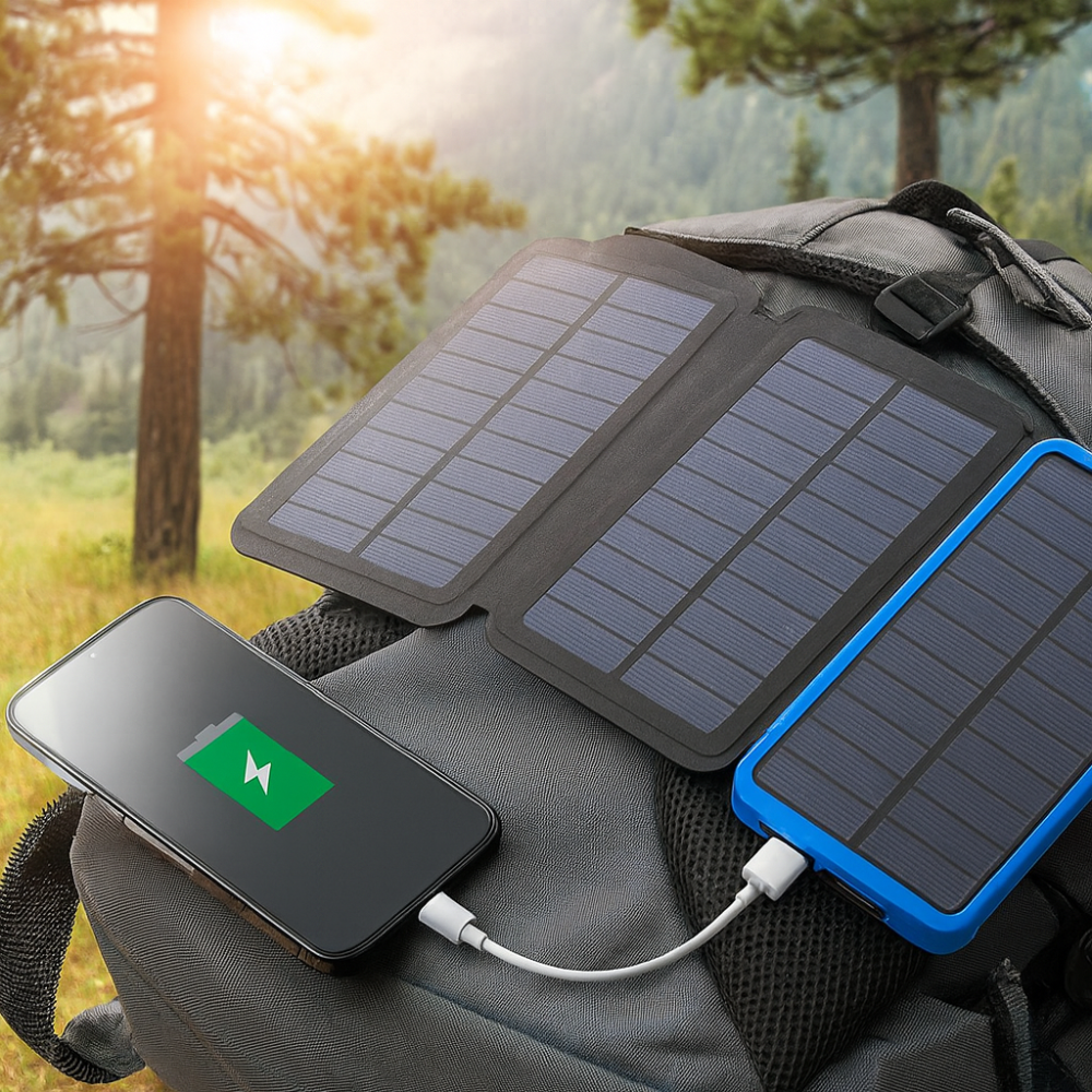 Tragbares Solar-Powerbank-Ladegerät