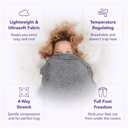 Blankets Weighted Compression Swaddle Adults Sleep Pod