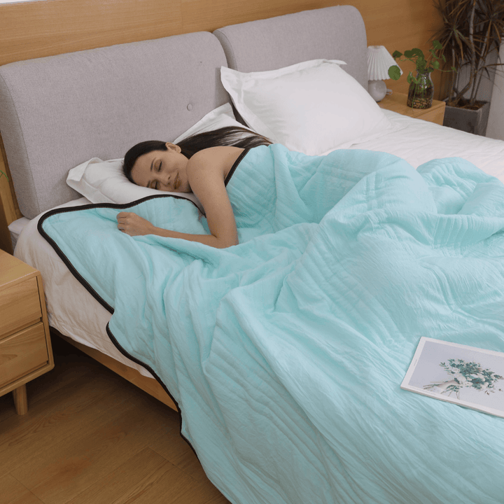 Mantas refrescantes ligeras y transpirables para cama