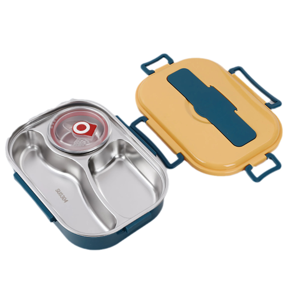 Stainless Steel Bento Lunch Box Compartments