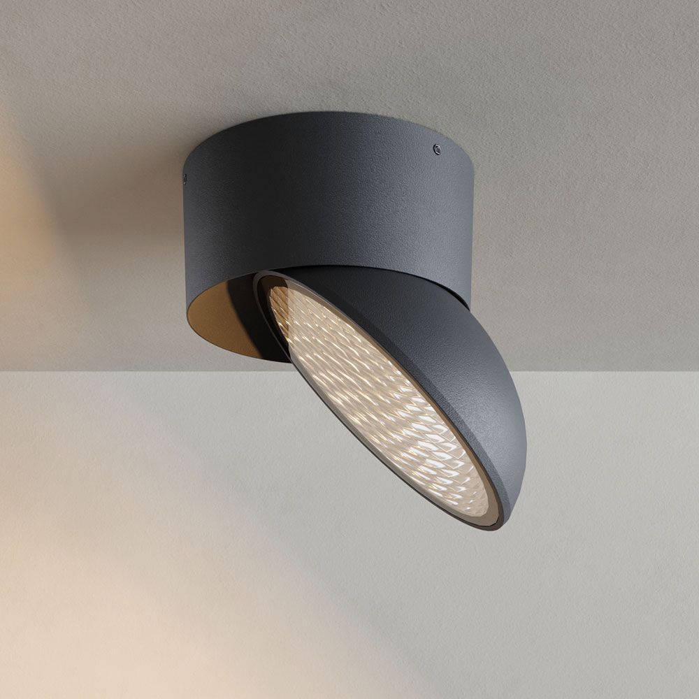 Lampada da soffitto moderna in alluminio per esterni