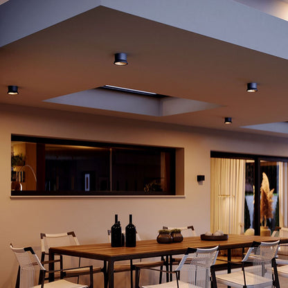 Nowoczesna lampa sufitowa z aluminium do użytku zewnętrznego