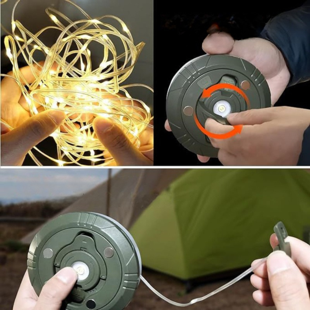 Guirlandes lumineuses de Noël extérieures rechargeables par USB