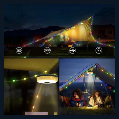 Guirlandes lumineuses de Noël extérieures rechargeables par USB