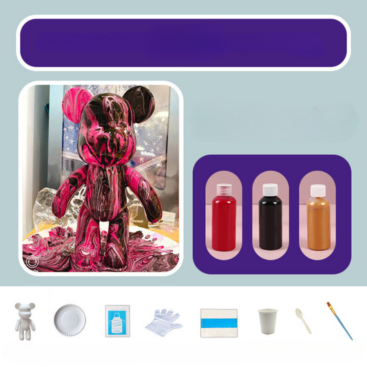 Dekorative handbemalte Bärpuppe