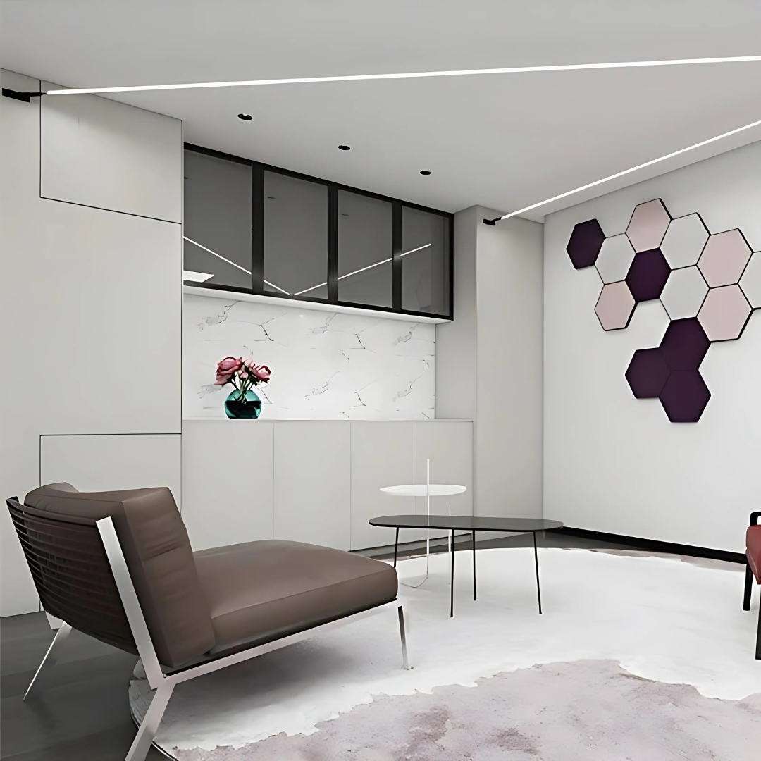 Lampada da soffitto lineare a LED design moderno