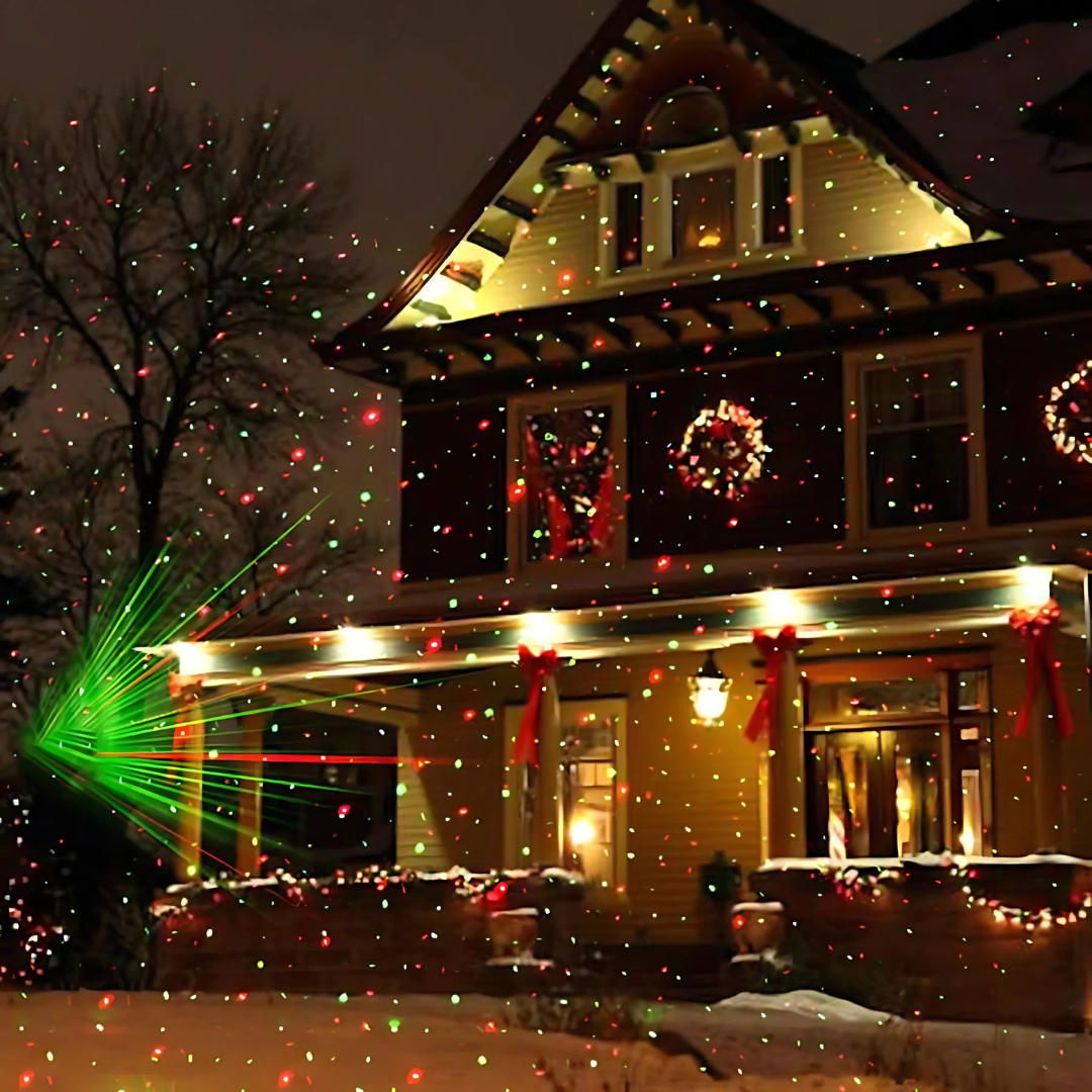 Proyector Láser de Luz para Decoraciones Navideñas al Aire Libre