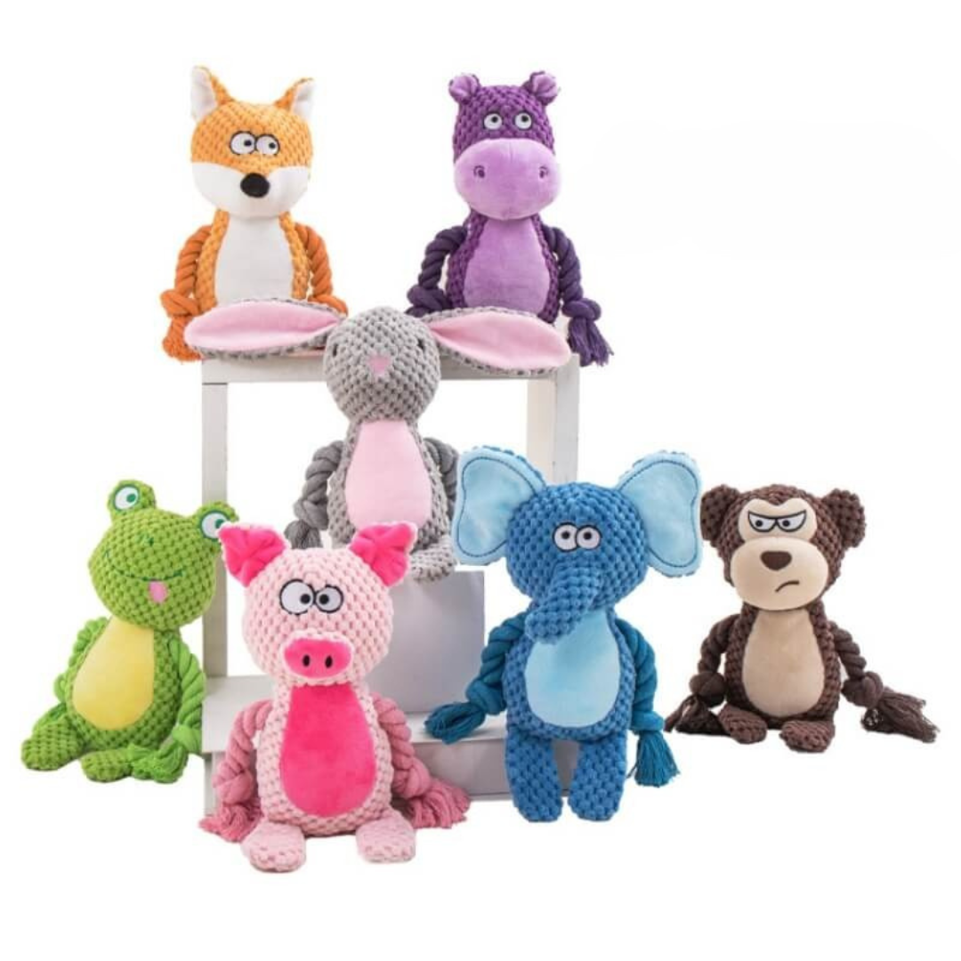 Plush Dog Toy Tough Chew Squeaker