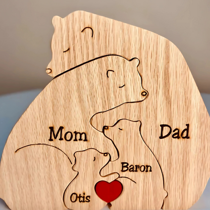 Wooden Personalized Family Keepsake Ornament