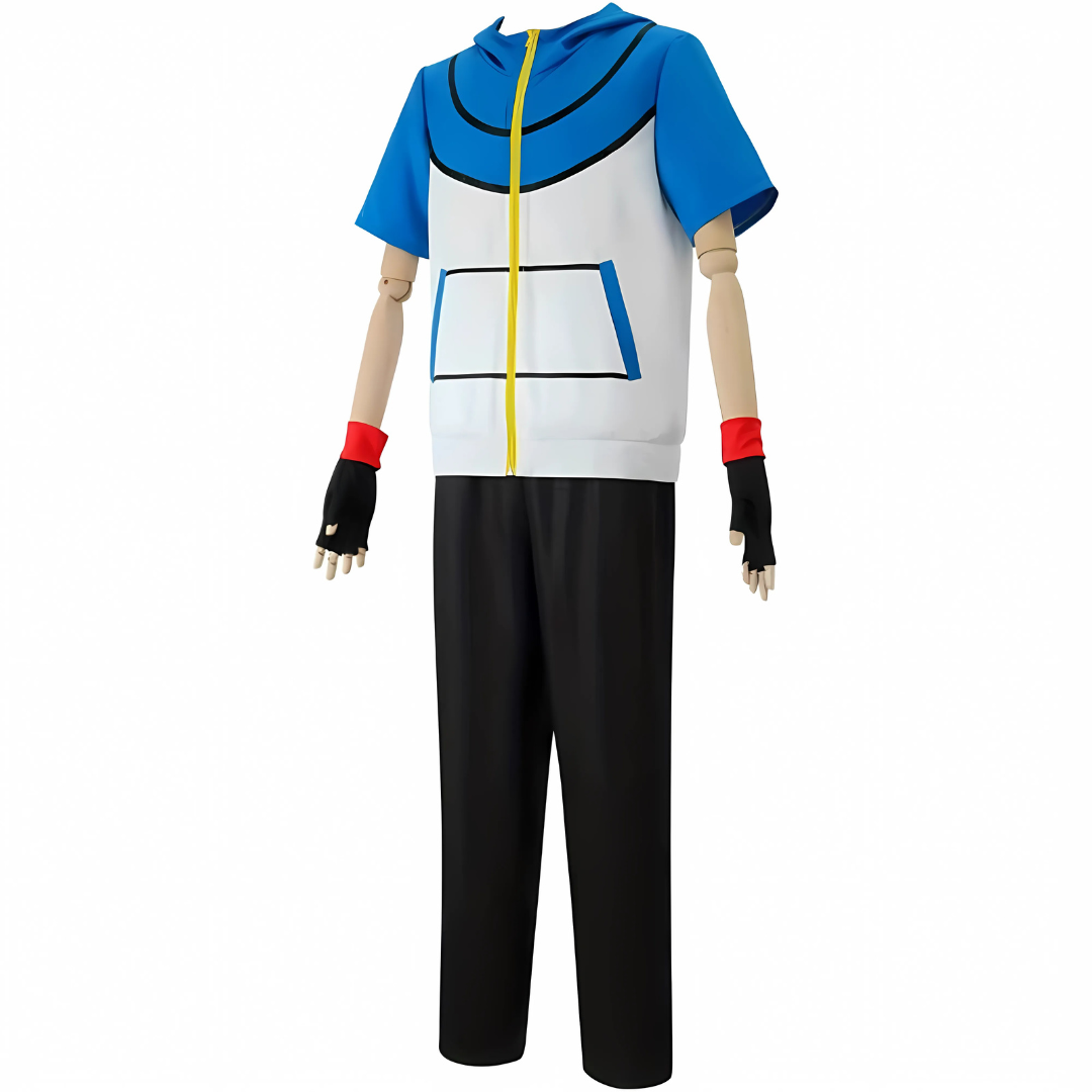Conjunto de Disfraz de Anime de Halloween Unisex de Manga Corta | Con Sombrero