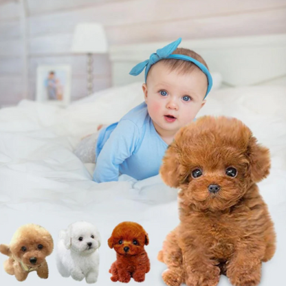 Coussin Câlin Jouet Chiot En Peluche Réaliste
