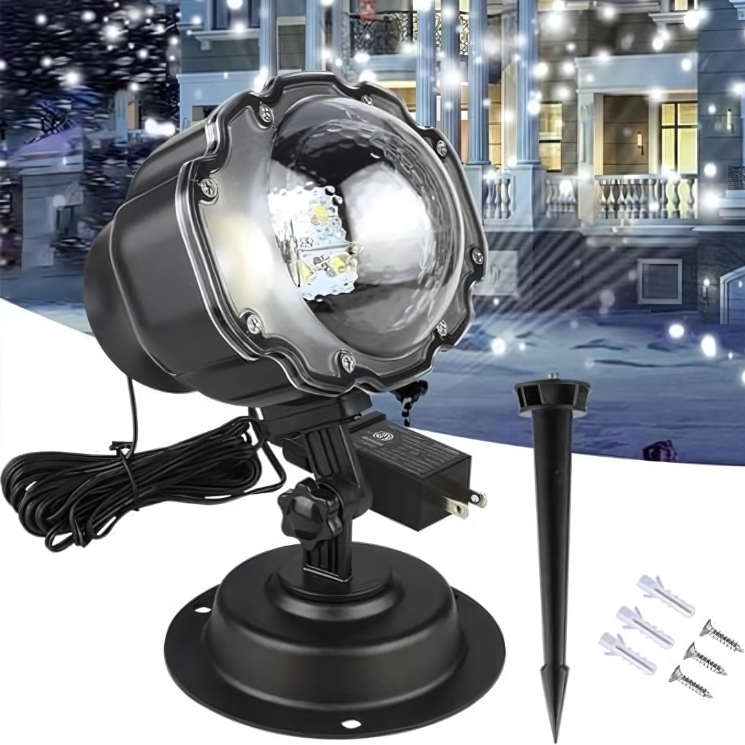 Decoraciones de Navidad Proyector de Nieve para Exterior