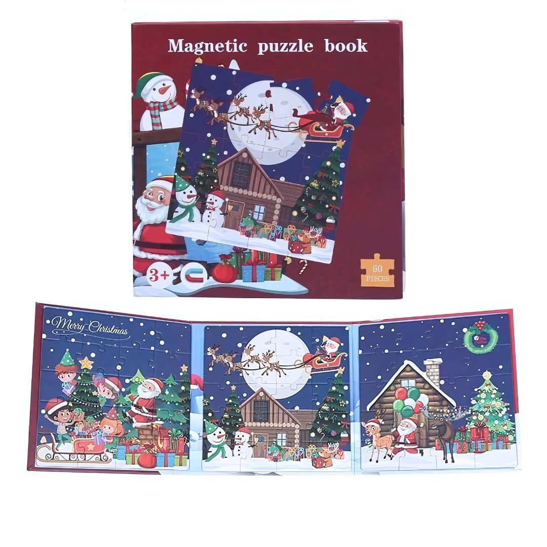 Décorations de Noël Puzzle Magnétique pour Enfants
