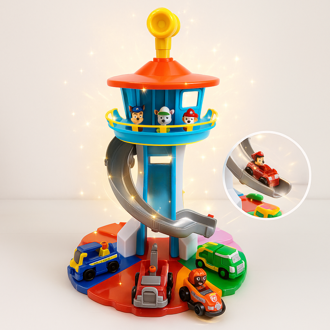 Kids Slide Tower Playset Toy Cars
