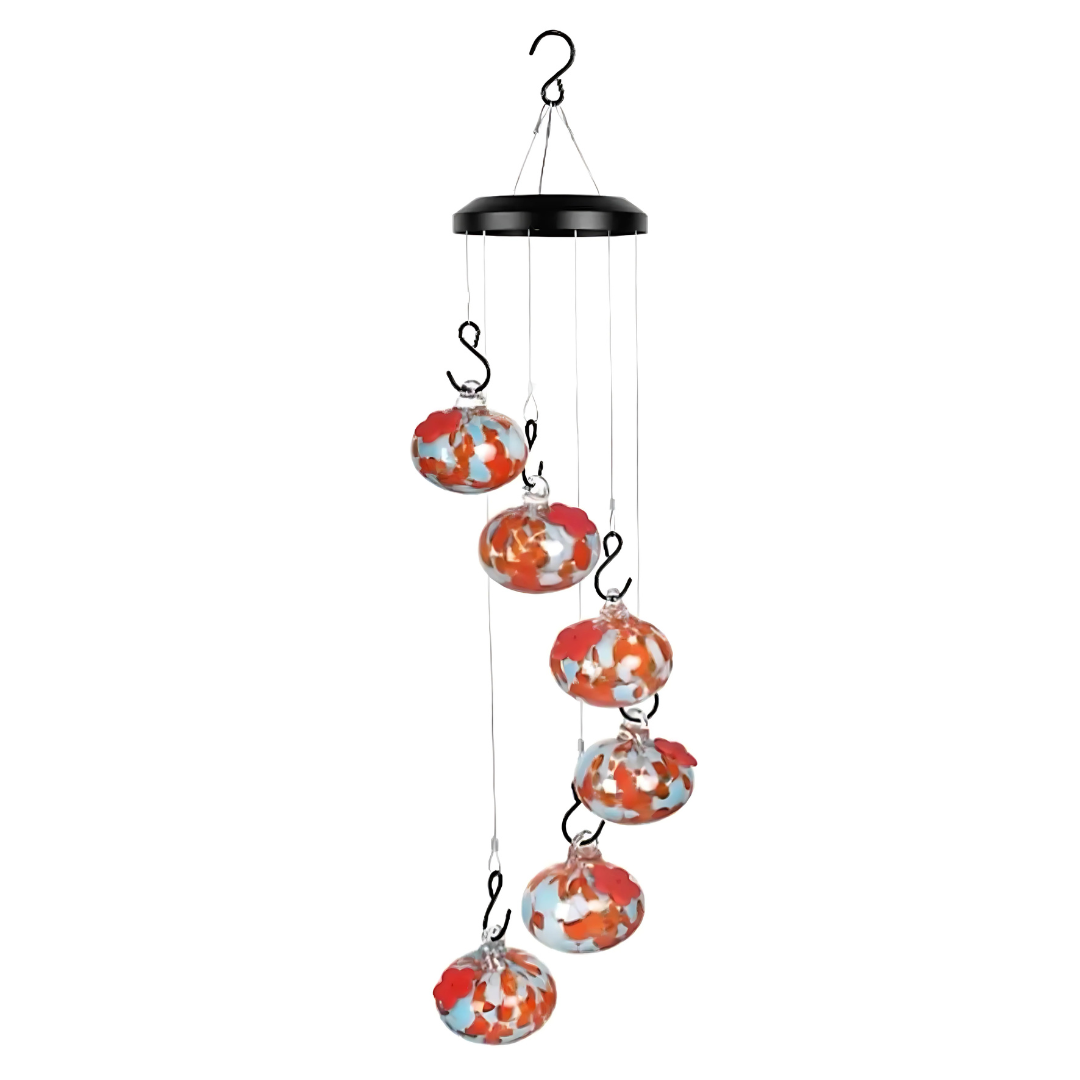 Szklany karmnik dla ptaków Zawieszana ozdoba ogrodowa