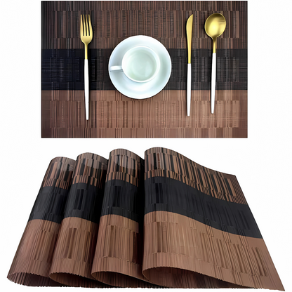 Washable Heat Resistant Vinyl Placemats Set