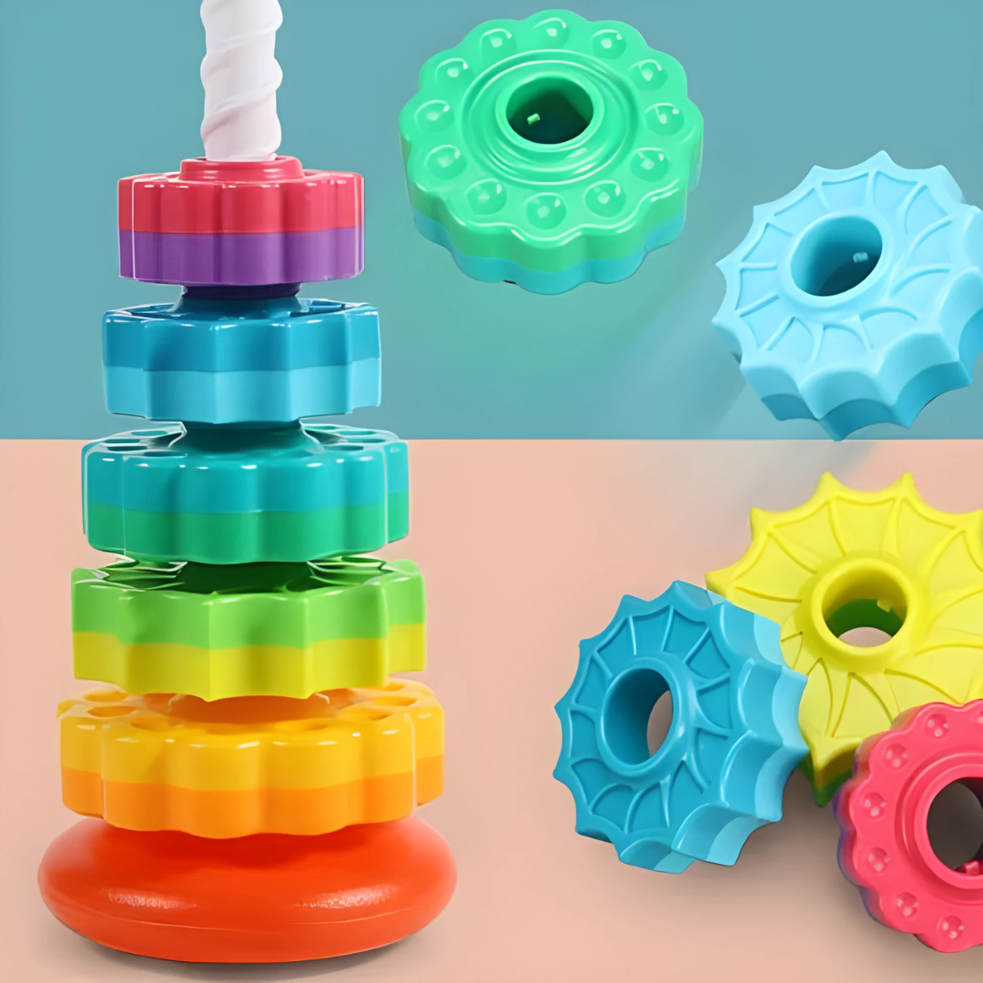 Wooden Stacking Toy Educational Tower
