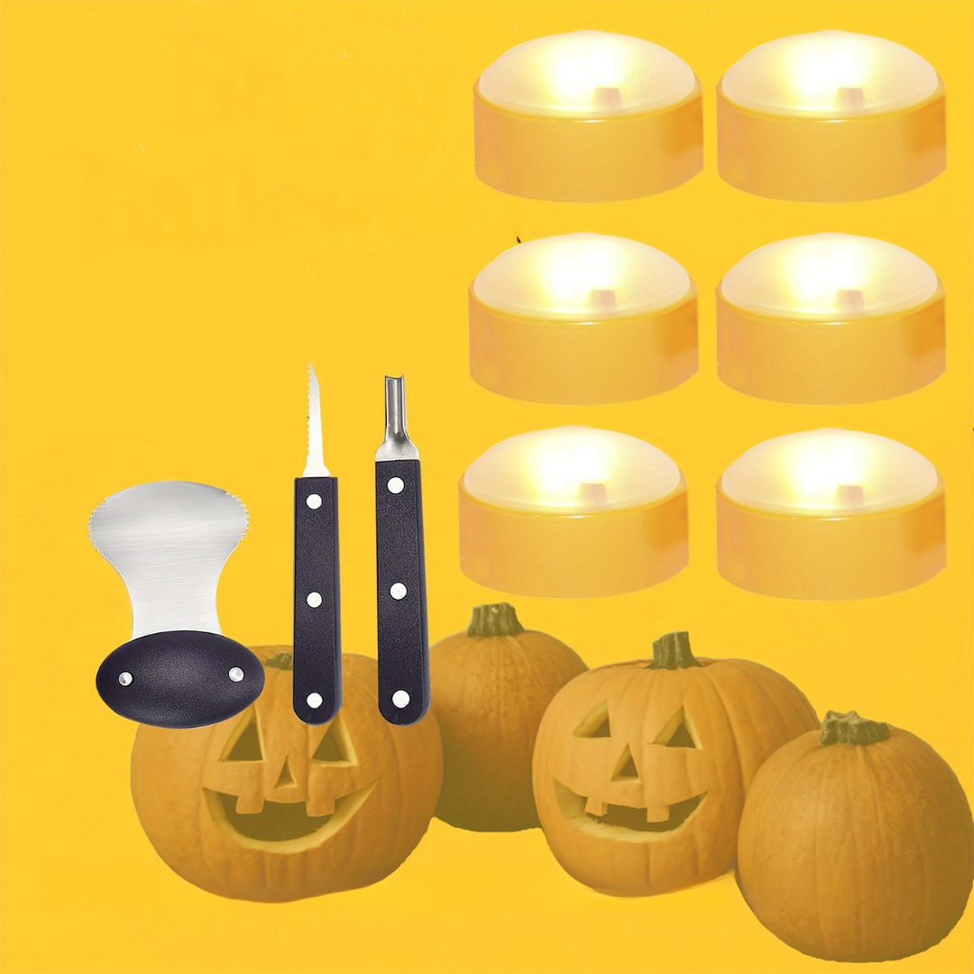 Juego profesional de herramientas para tallar calabazas de Halloween | Calabazas talladas fáciles y duraderas