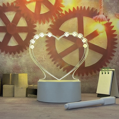 Podświetlana tablica z akrylu LED do wiadomości