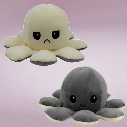 Peluche réversible pieuvre jouet doux