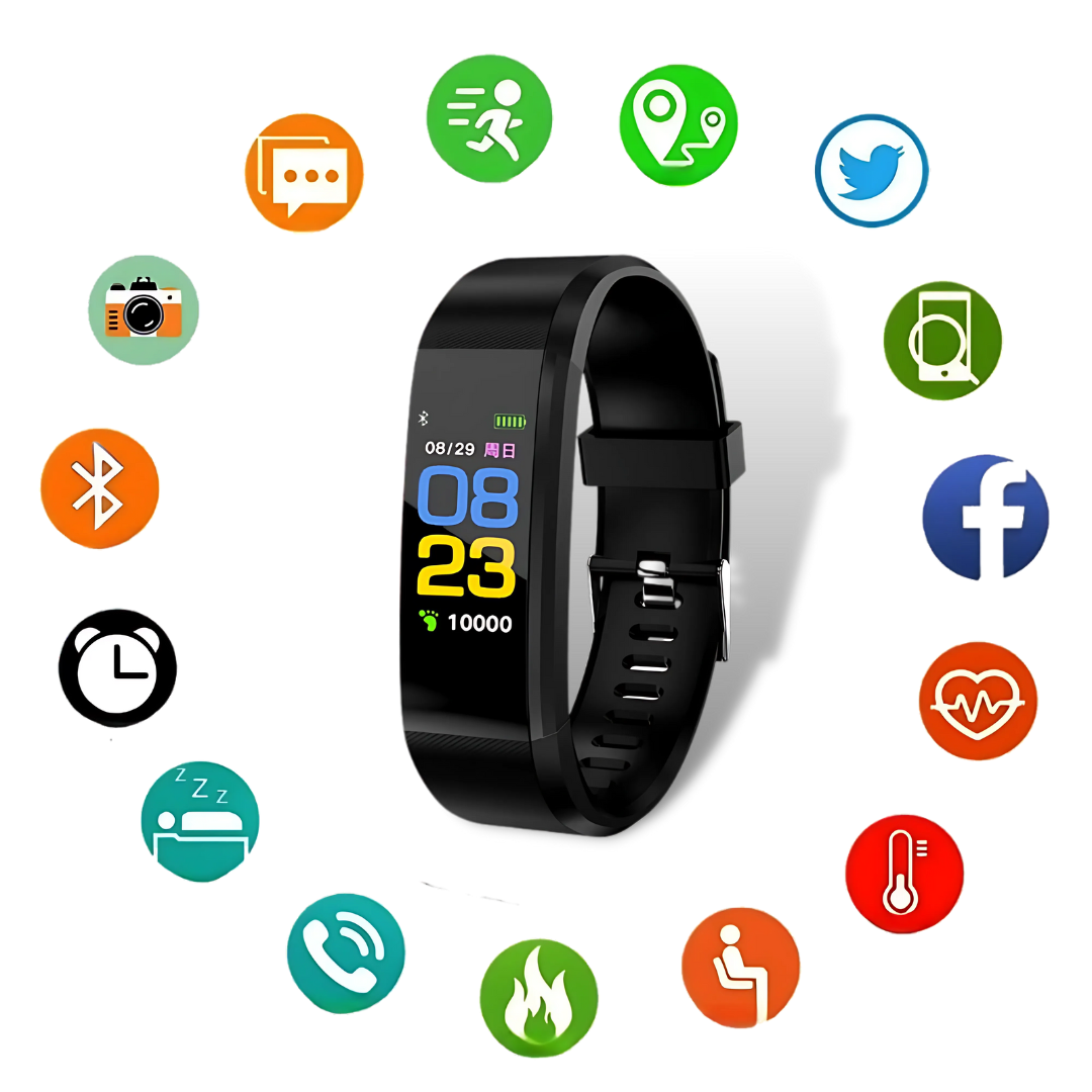 Reloj inteligente para monitoreo de salud y rastreador de actividad física