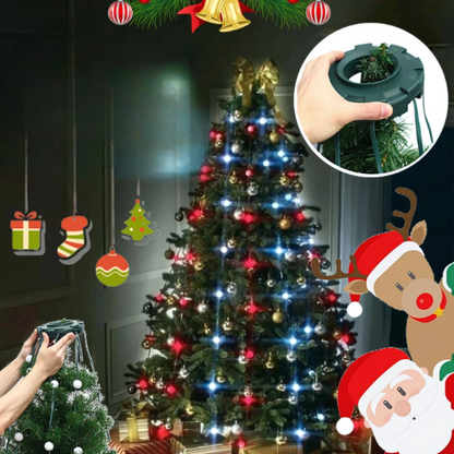 Décorations de Noël Affichage lumineux LED en forme d'arbre