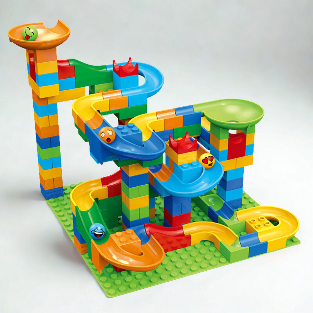 Educational Marble Run Building Block Set
