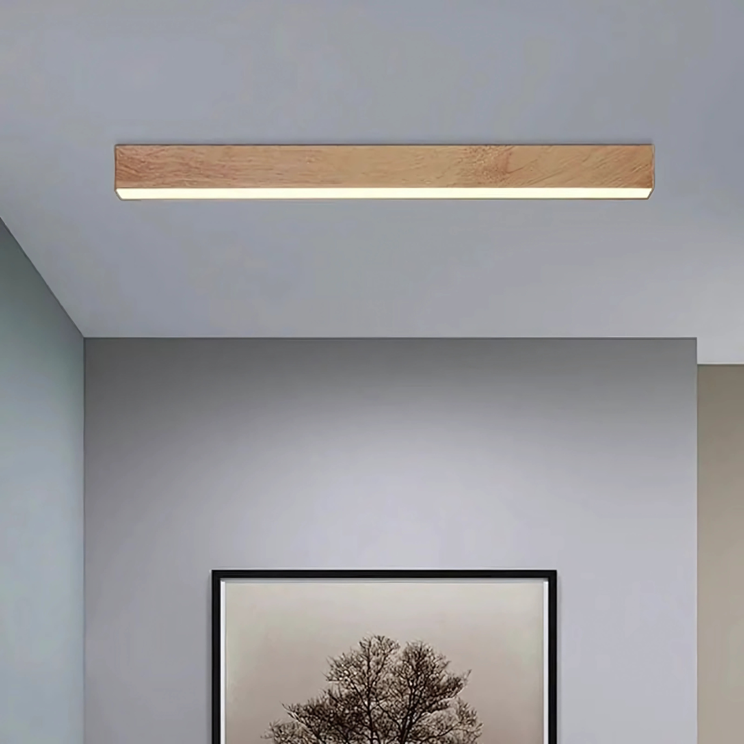 Ceiling Lights Modern Wood Linear Bar Fixture