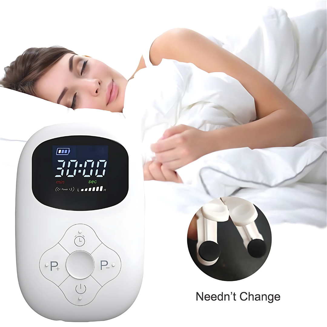 Dispositivo per il sonno e il sollievo dallo stress con elettroterapia