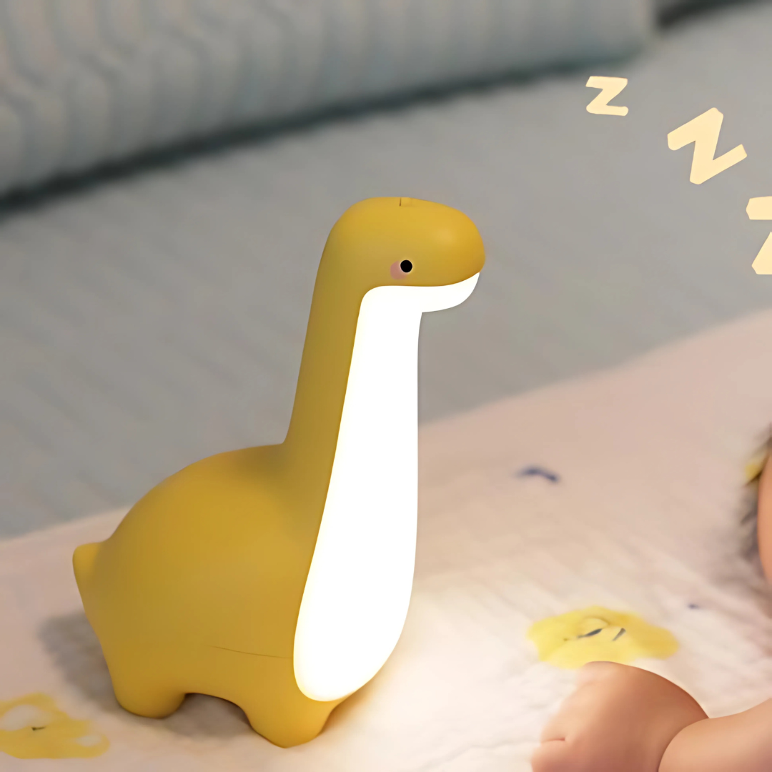 Lámpara de noche LED dinosaurio para dormitorio infantil