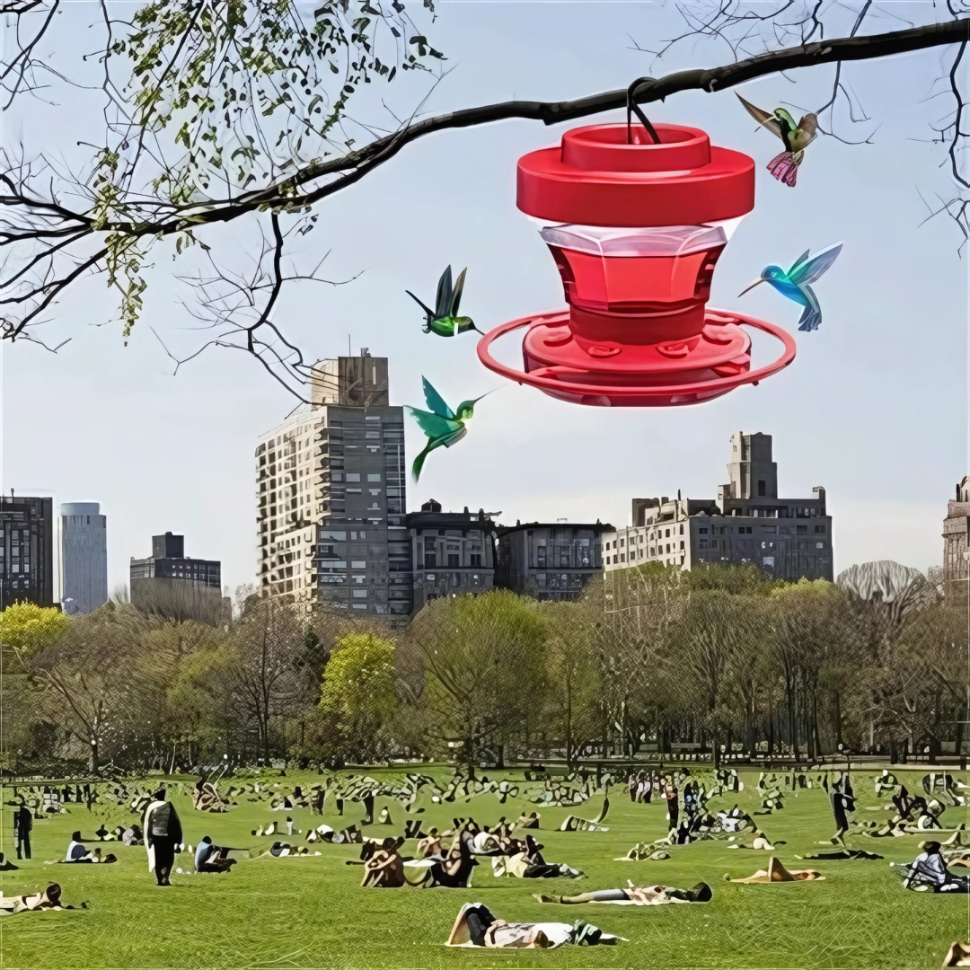 Mangeoire suspendue pour nectar de colibri