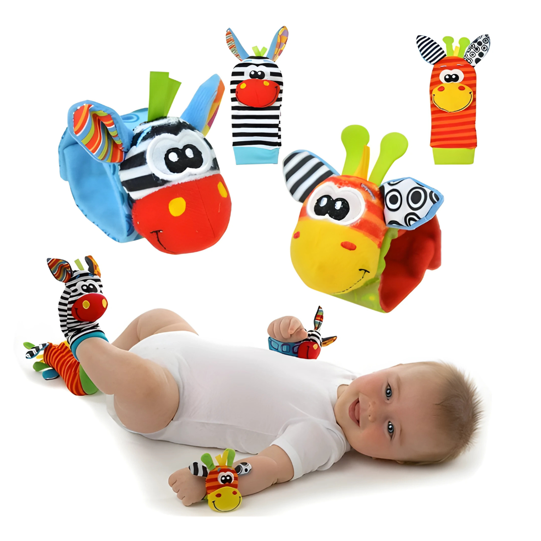 Baby Rattle Socks Wrist Toys Set