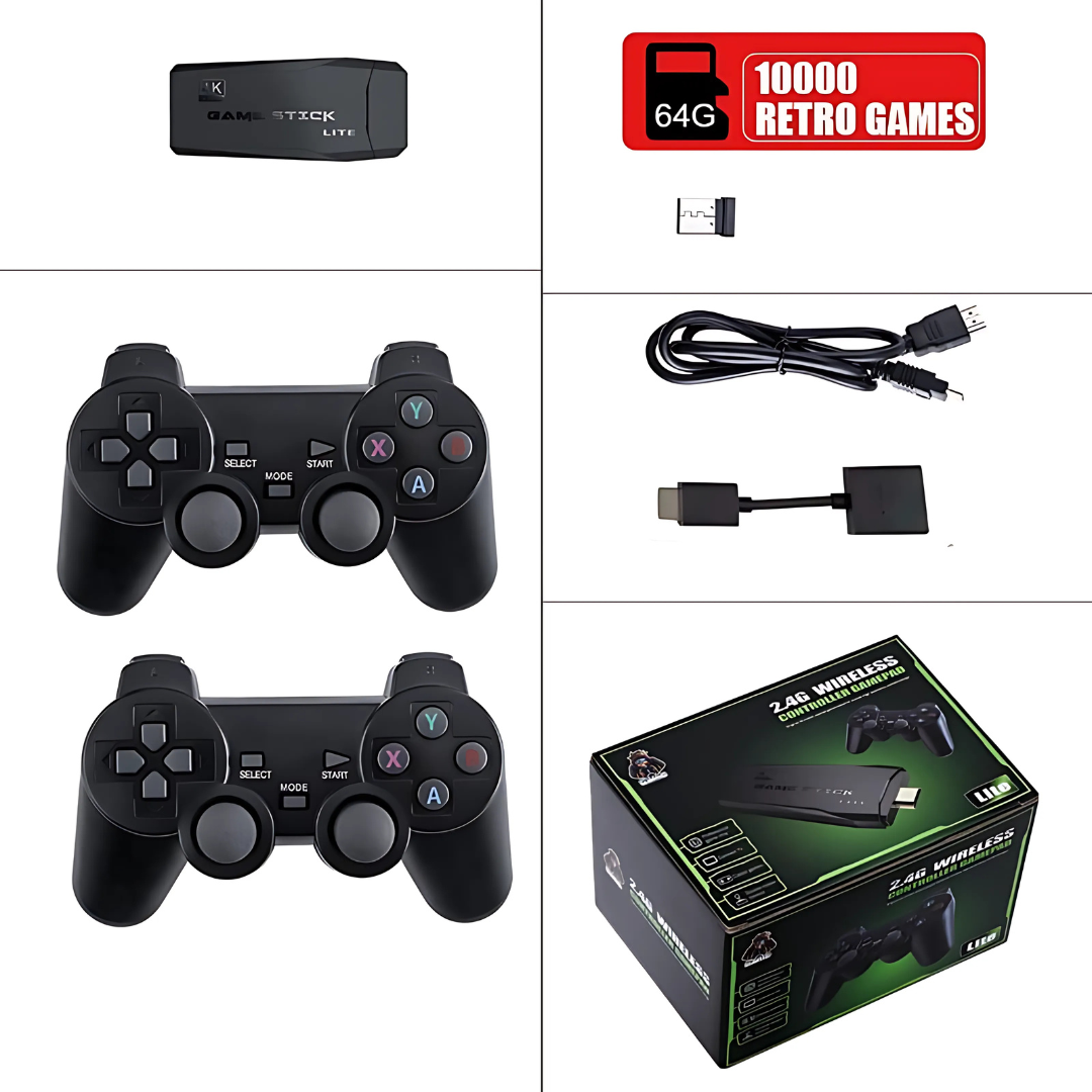 Retro-Videospielkonsole kabellose Controller