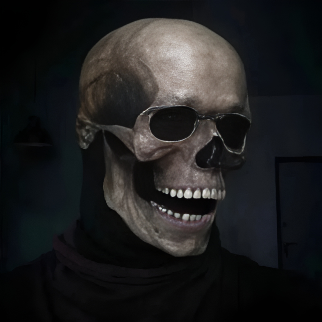 Máscara de calavera realista de cabeza completa para Halloween